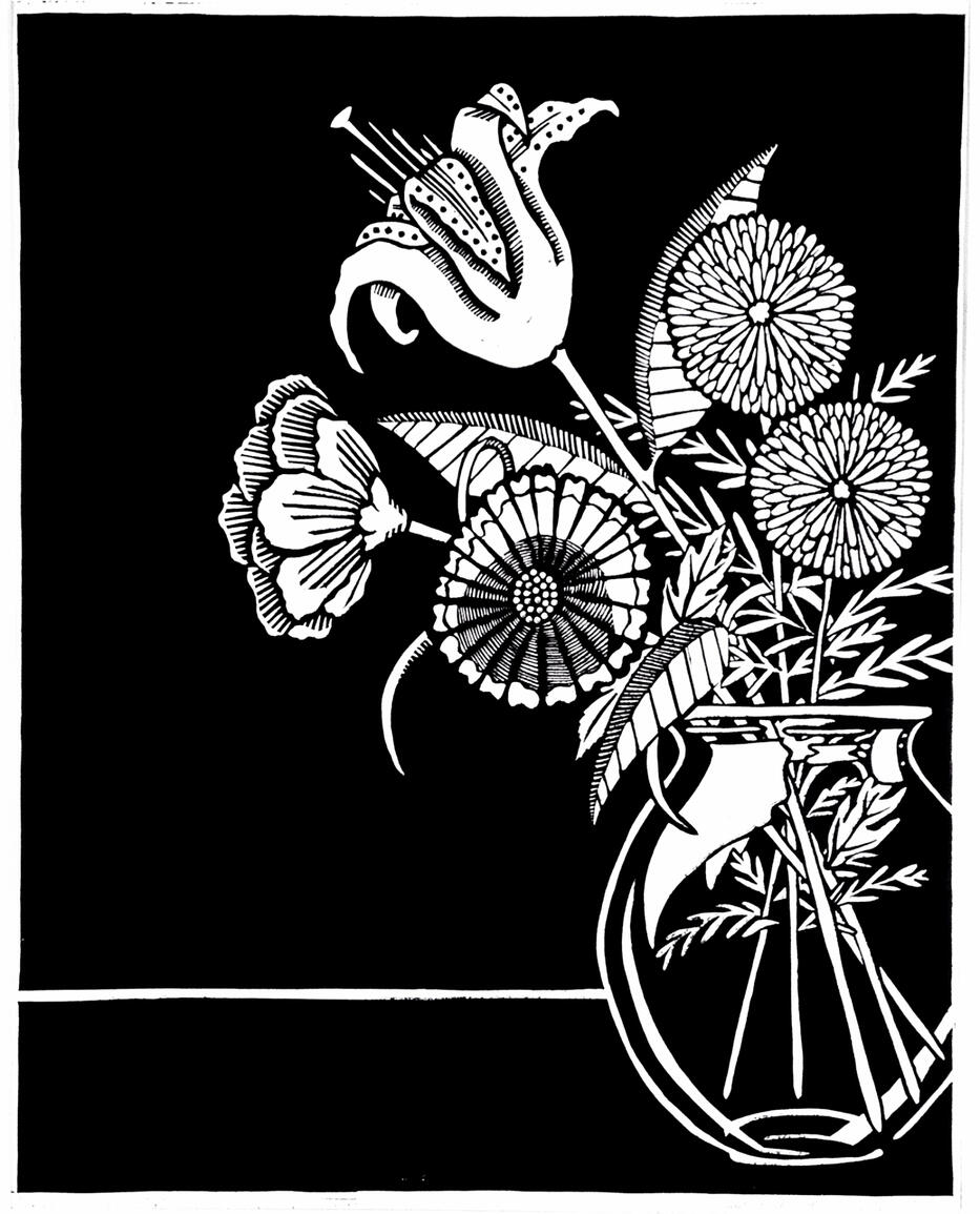 “Family Bouquet” - Linocut