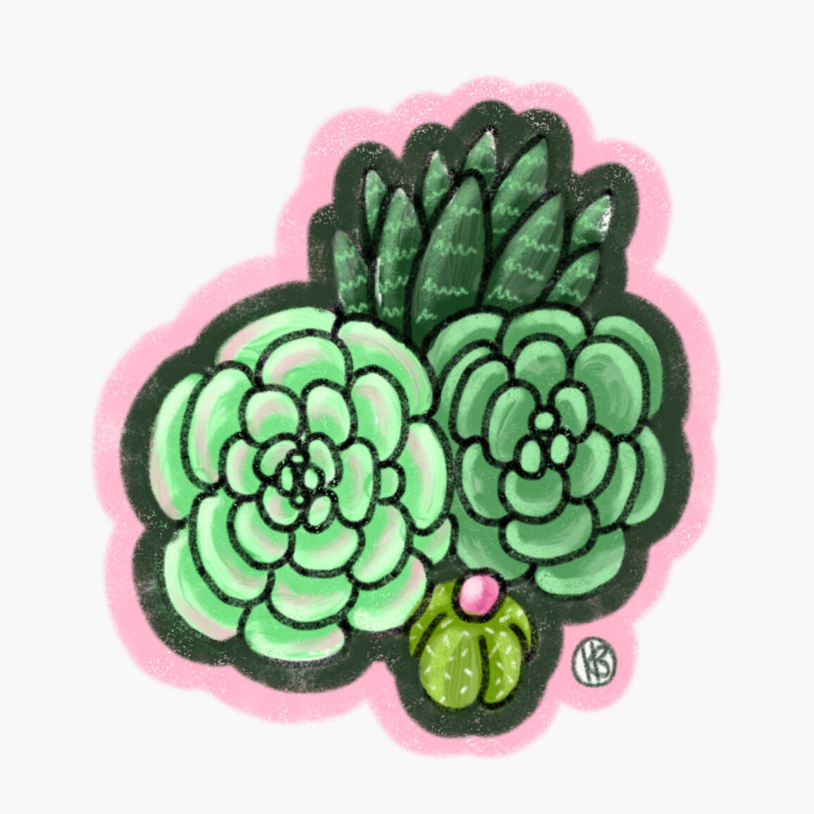 “Succulents” - Digital Painting